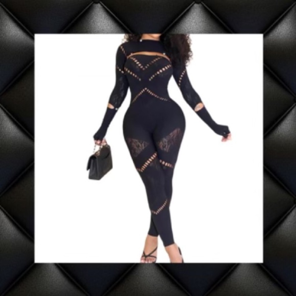Black Cutout Jumpsuit